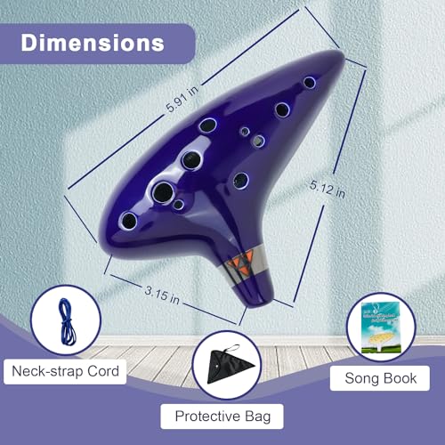 Silunkia M1-1001 Zelda Ocarina 12 Holes Alto C Tone thumb #1
