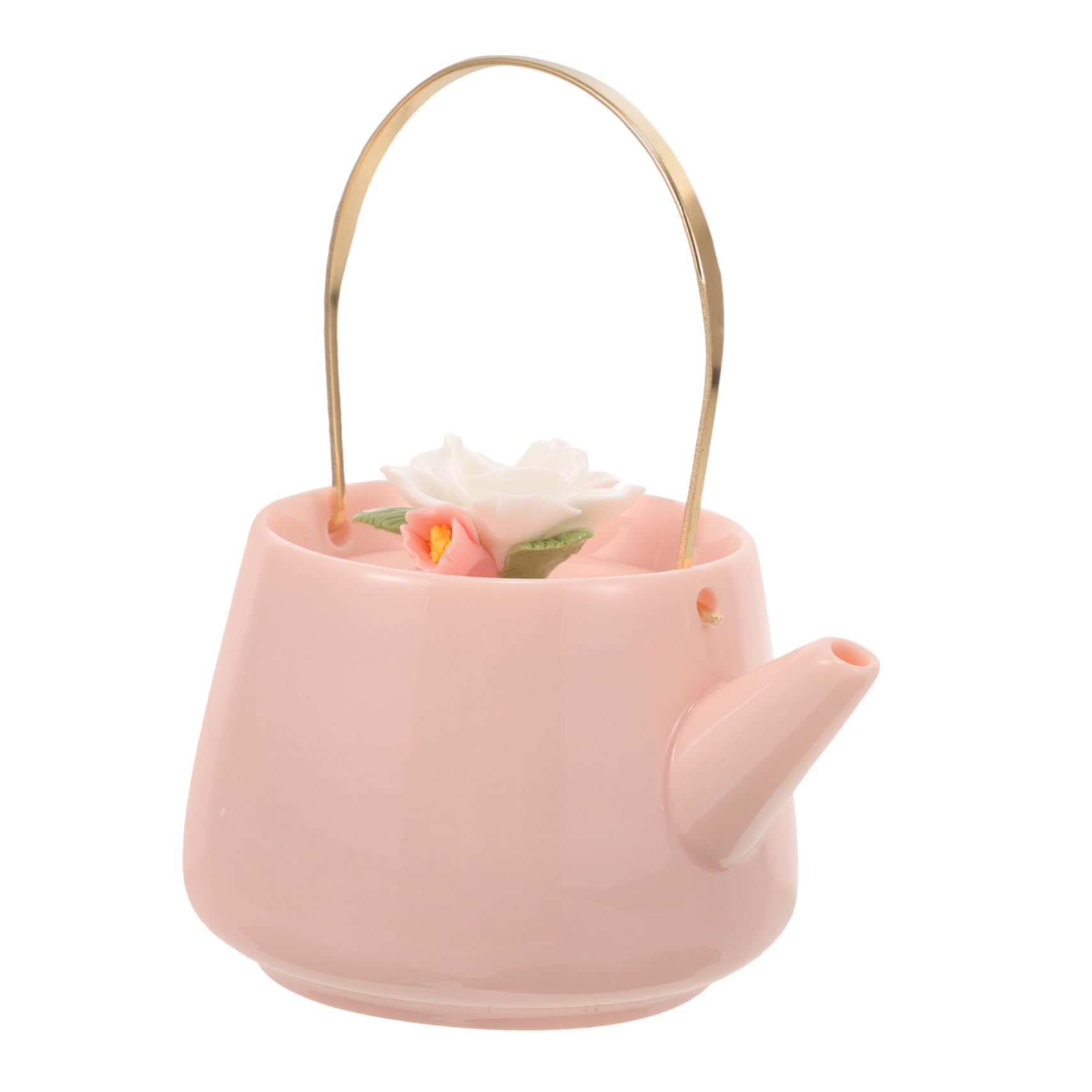 Gatuida 3piezas Tetera De Cerámica Vintage Diseño Floral Para Estufa Tetera De Kung Fu Para Aficionados y Principiantes Té