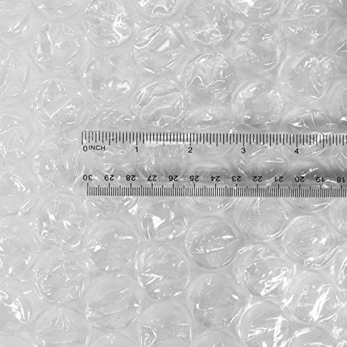 Amazon Basics Perforated Bubble Cushioning Wrap, Large, Clear, 5/16", 12-Inch X 100-Foot Long Roll #TOP6