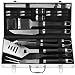 POLIGO 20pcs BBQ Accessories Stainless Steel BBQ Grill Tools Set for Christmas Birthday Gifts - Premium Barbecue Grill Utensils Set in Aluminum Case - Perfect Grilling Presents Kit for Dad Men Women