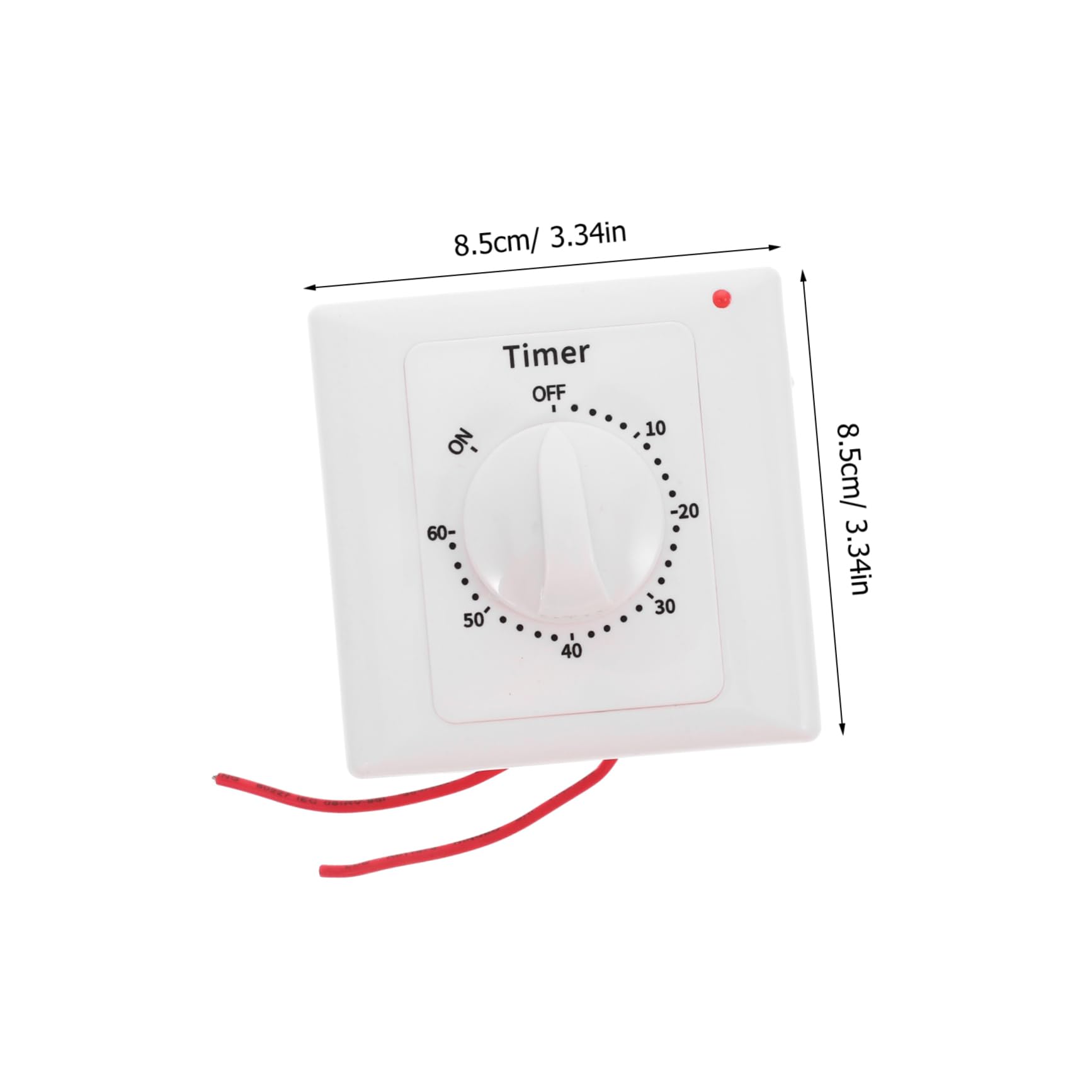 Homoyoyo Mechanische Zeitschaltuhr für Innenbereich mit Weißem Abs Gehäuse Präzise Zeitsteuerung für Licht und Elektrische Geräte für Innengebrauch