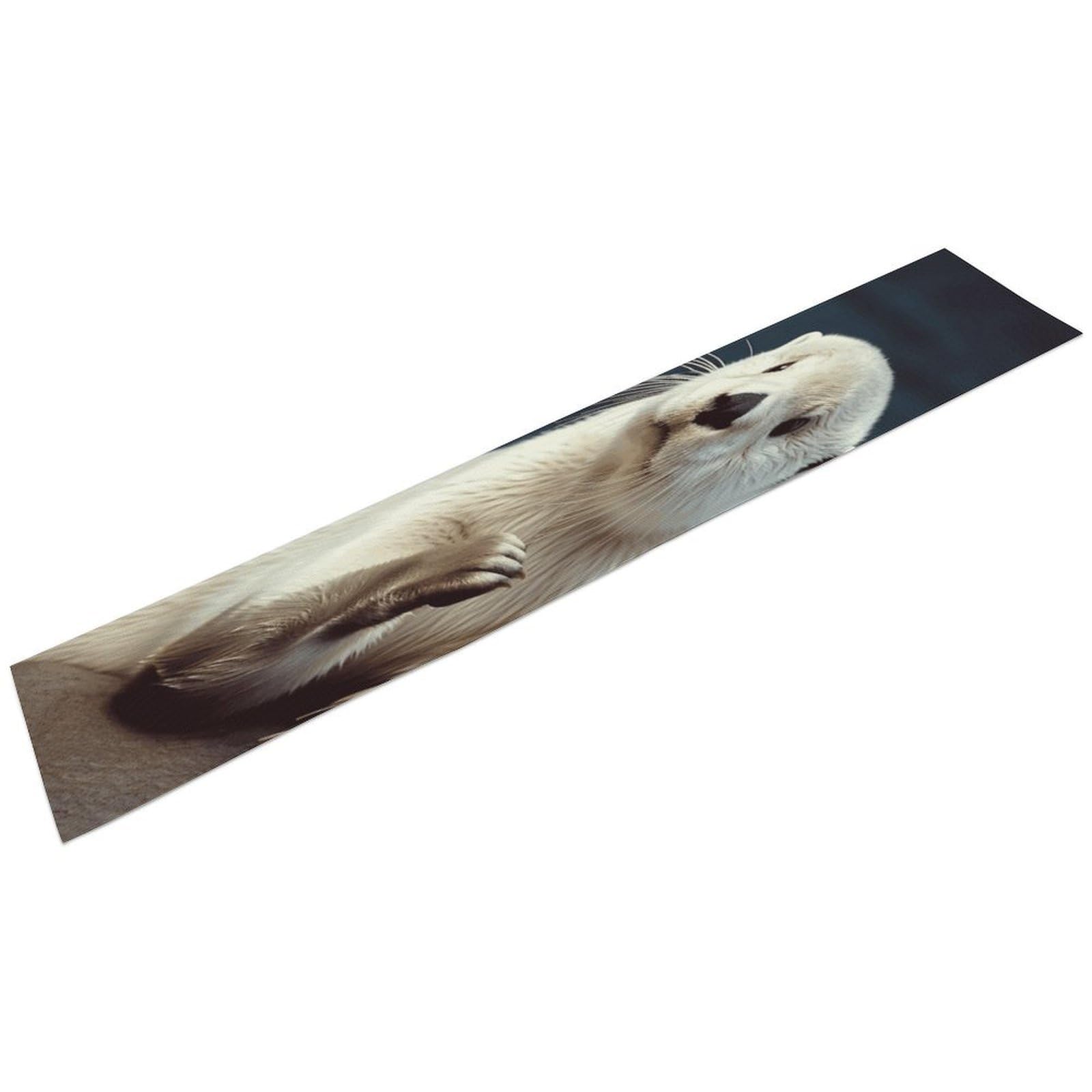 White Otter Table Runner 13" X 72" Exquisite Linen Table Runner Wrinkle Resistant Farmhouse Rustic Table Runners Seasonal Table Decoration for Kitchen Dining Home Party