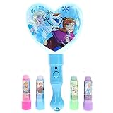 TownleyGirl Frozen Disney Princess , 4 Pack Lip Balm with Light Up Mirror, 5 CT (Frozen)
