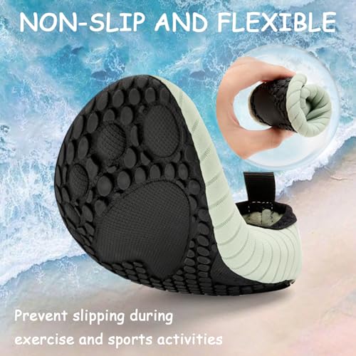 Image of ANLUKE Kids Boys Girls Water Shoes Barefoot Aqua Socks Fast Dry Beach Swim Outdoor Sports Shoes for Toddler