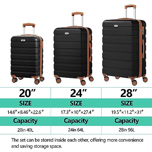 Image of AnyZip Unisex Adult /, Black Brown, 3 Piece Set, Fashion