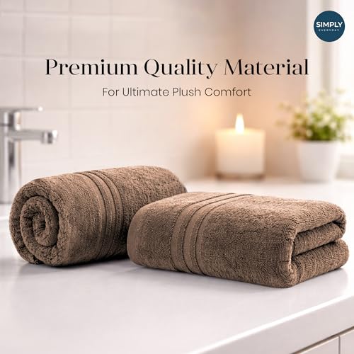 Image of Jasmine Quick Dry, Super Absorbent, Soft Beach, Bath & Sports Towel, Camel, 70 x 140cm, 350 GSM