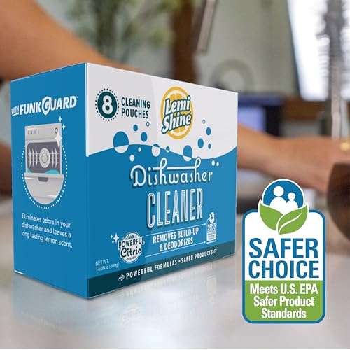 Lemi Shine Natural Dishwasher Cleaner - Hard Water Citric Acid Cleaning Powder - Lemon Scented Eco-Friendly Dishwasher Cleaner & Deodorizer - 14.08 oz (8 Pack) by Lemi Shine - Image 5