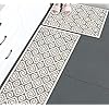 The Sofia Rugs Kitchen Rug Set [2 PCS] Absorbent, Non-Slip Kitchen Mats for Floor - Washable Kitchen Sink Rugs and Runners for Bathroom, Kitchen, Gray, 48"x20" + 30"x20"