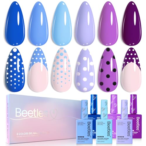 Set de esmaltes gel Beetles 6 colores 15 ml sin HEMA miniatura 2