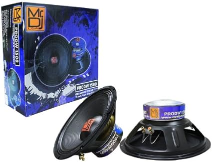 Mr. Dj PRODW-1500 Altavoz 12 Pulgadas 1200W Woofer 400W Pico