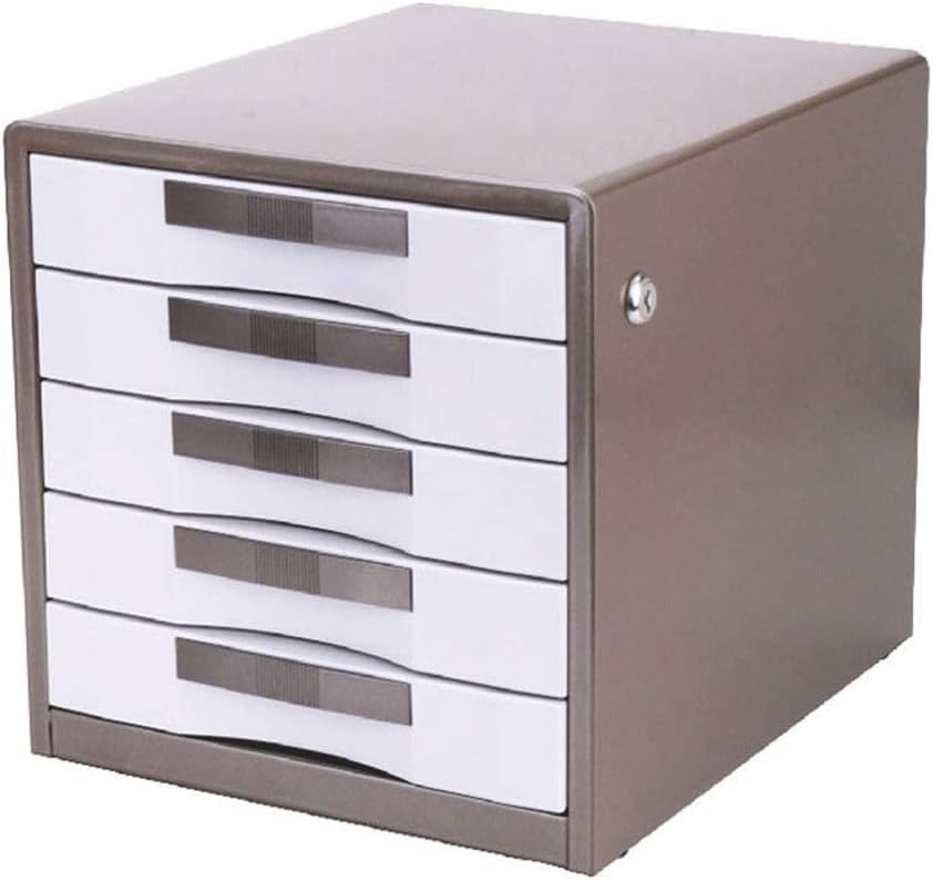 Lockable File Cabinet for Home & Office - Compact Storage Solution for Documents & Supplies, Ideal Organizer,Grey