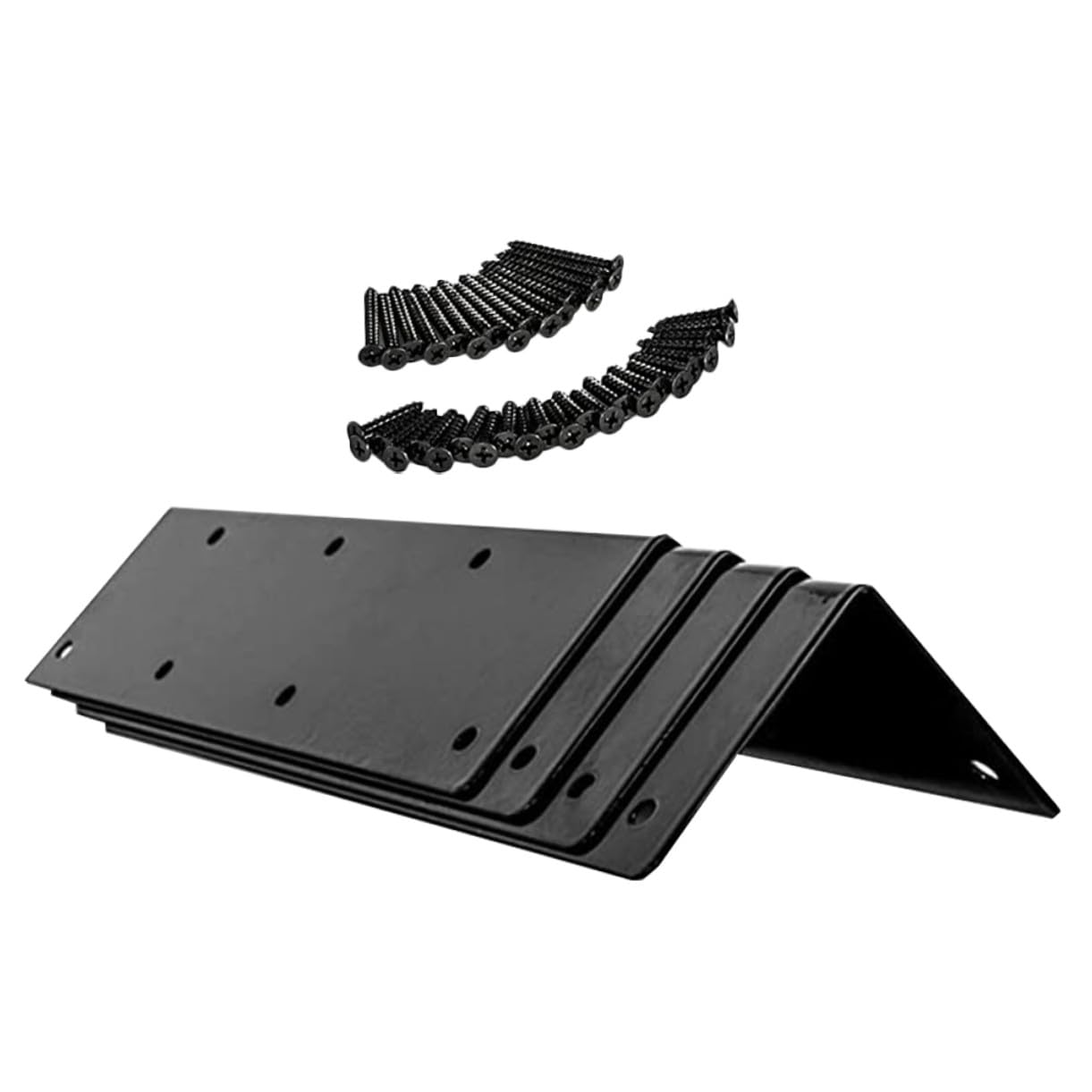Potager surélevé : équerre métallique robuste de fixation d'angle pour lit de jardin 4 pièces