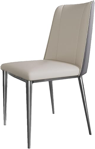 JKGHK Sillas de comedor, sillas de cocina sin brazos con respaldo curvo, silla de vestíbulo tapizada, sillas de sala de estar tapizadas de cuero