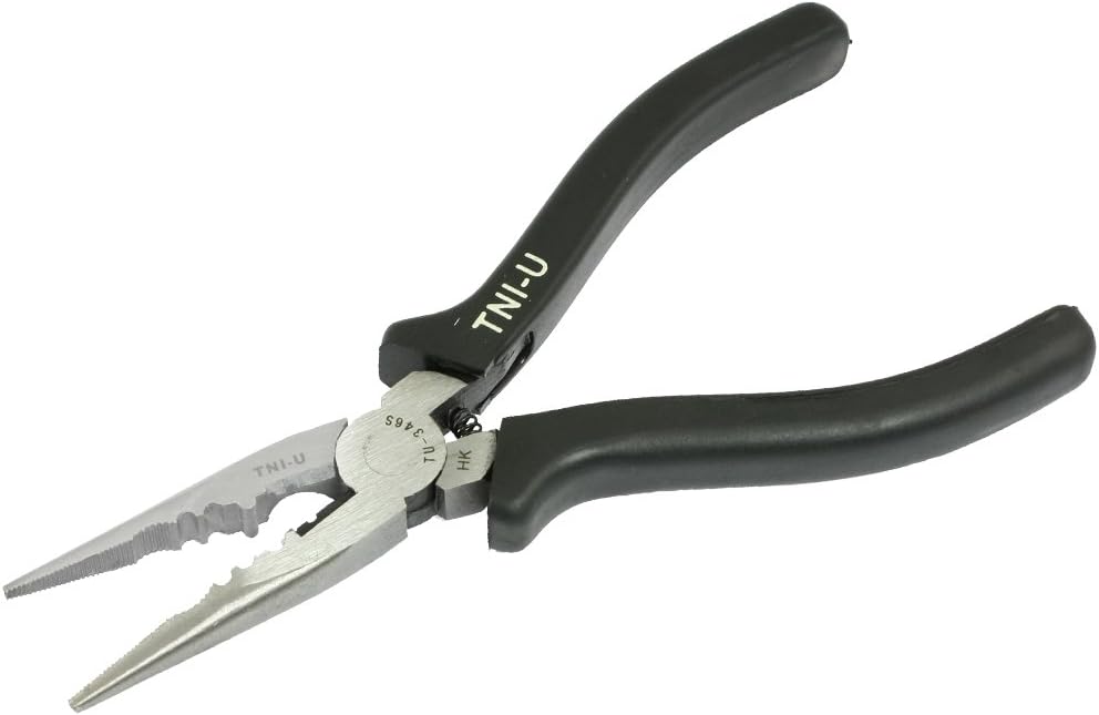 Aexit Multifunction (Construction hardware) Wire Cutting Long pipes tubes Crimping (97ry358qf462) Pliers Black