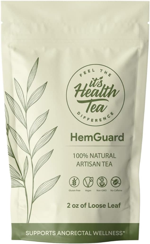 Herbal Tea Blend for Hemorrhoids Relief & Digestive Support. 35 Tea Bags Included! Daily Digestive & Hemorrhoid Herbal Liquid Supplement