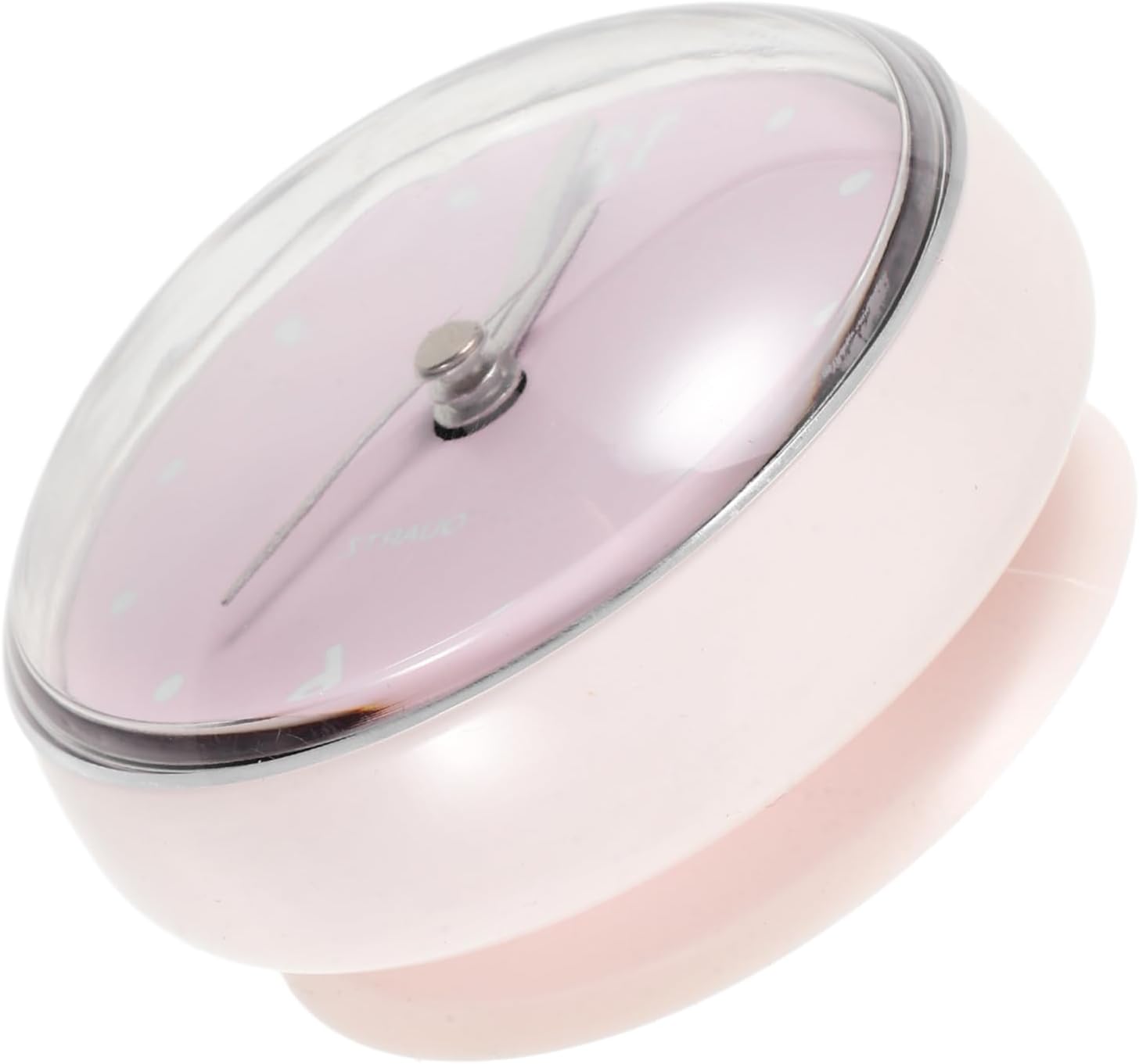 3pcs Mini Bathroom Clock with Cup Easy to Install Analog Timer for Shower Home Office and Hotel Decor Battery Operated Silent Design Shape Face