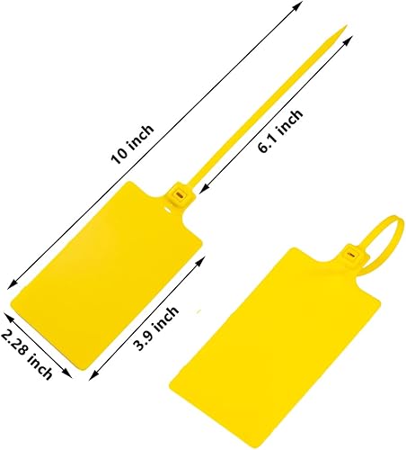 Miniatura 4 de Tenshun Juego de etiquetas de plástico de 84 piezas, impermeable, escribible, multiusos con dos bolígrafos