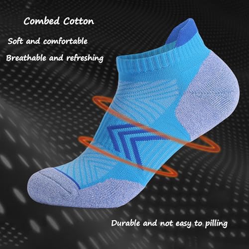 Image of Ankle Socks Women Athletic No Show Socks Cushioned 3-6 Pairs