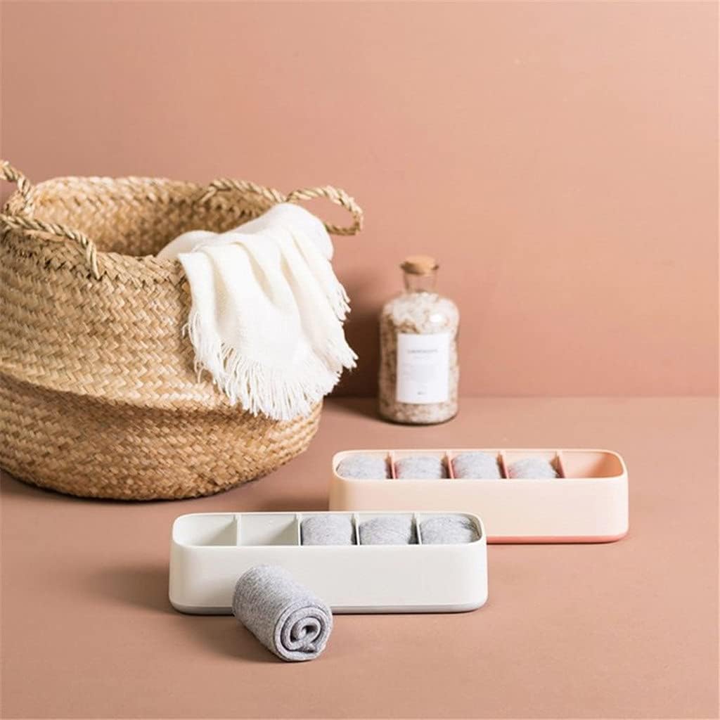 5 Grid Underwear Sock Storage Organizer Drawer Classification Bra Pants Divider Wardrobe Cosmetics Box