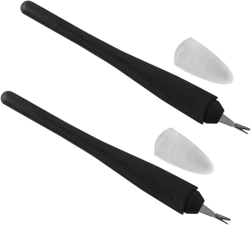 NAILFUN 2 Cuticle Trimmers with V-Shaped Blade - Black