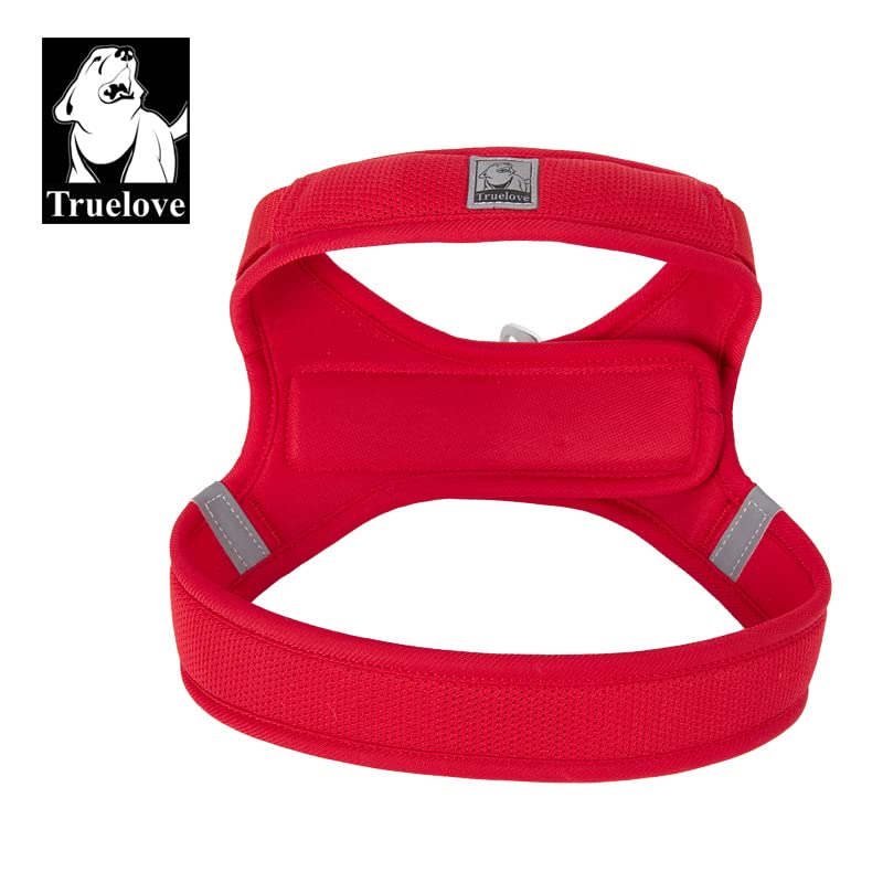WINHYEPET Truelove Dog Harness Soft Mesh Reflective Breathable Step-In Dog Harness,Easy Adjustment Harness with Safety Buckle for Extra Small and Small Dogs Vest Harness TLH3013(Red,M) - Image 2