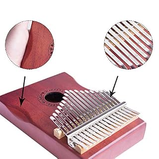 Alnicov EQ Kalimba en acajou à 17 touches, micro de piano à doigt électrique avec interface audio 6,35 mm pour… – Image 4