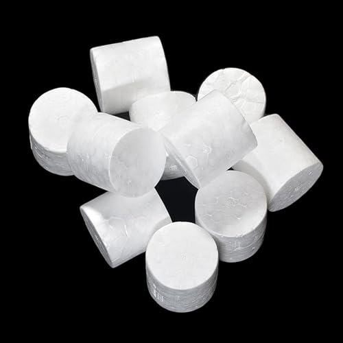 Miniatura 4 de 10 piezas de material de espuma con forma de cilindro para niños, juguetes hechos a mano, manualidades, 1.5x1.5 in