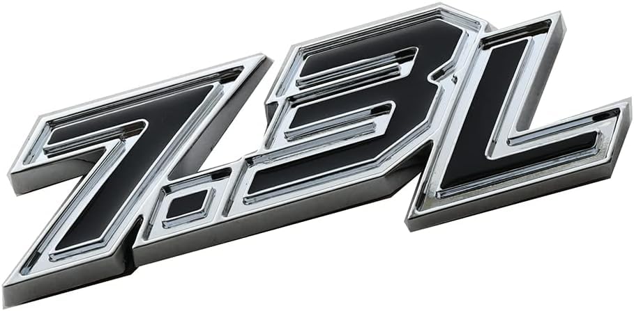 Image of 2pcs New 7.3L Emblems 3D Turbo Diesel Side Badge Nameplate Logo (Chrome)