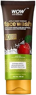 WOW Skin Science Apple Cider Vinegar Face Wash Gel - Deep Pore Cleansing For Smooth Skin, Helps Remove Blackheads & Reduce Acne Breakout - Daily Cleaner & Moisturizer For Men, Women & Teens - 100ml