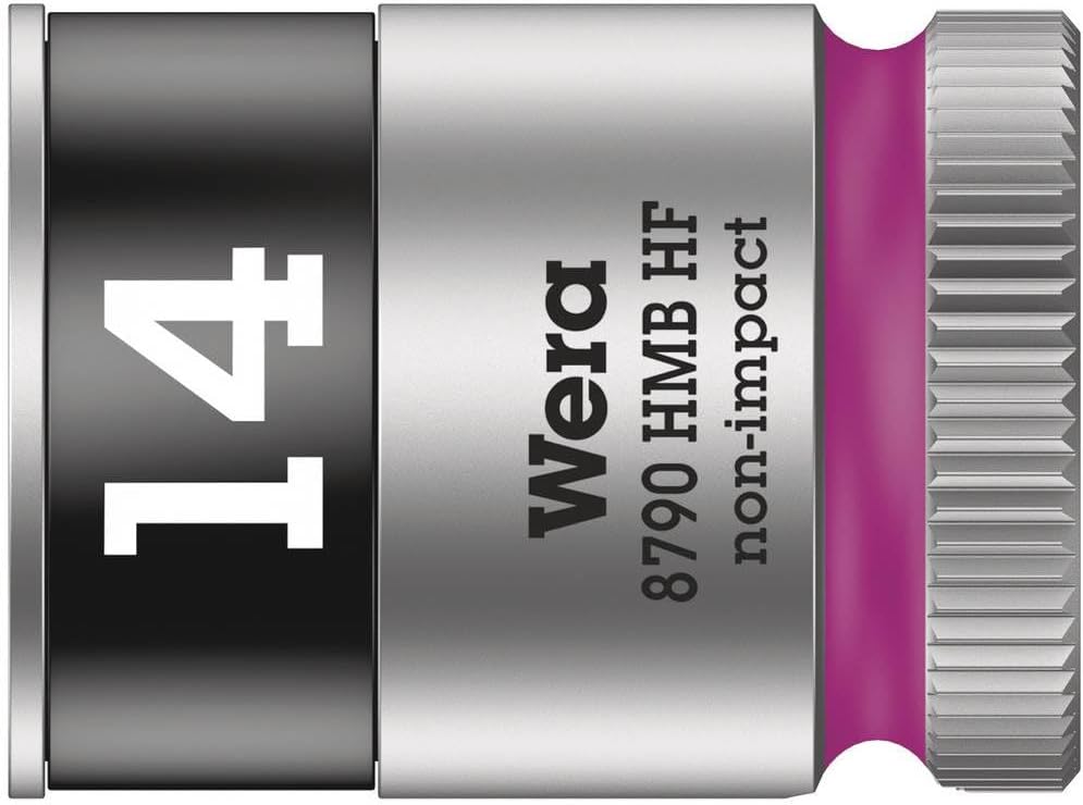 Wera 05003748001 8790 HMB HF ZYKLOP SOCKET WITH 3/8" DRIVE WITH HOLDING FUNCTION, 14 X 29 MM