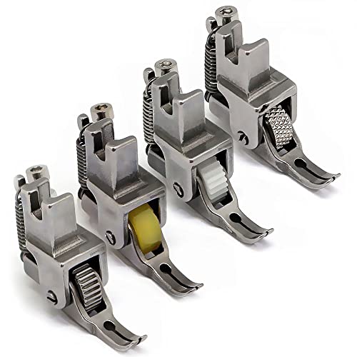 Pie Prensatelas con Rueda de Acero Ajustable para Máquina de Coser miniatura 3