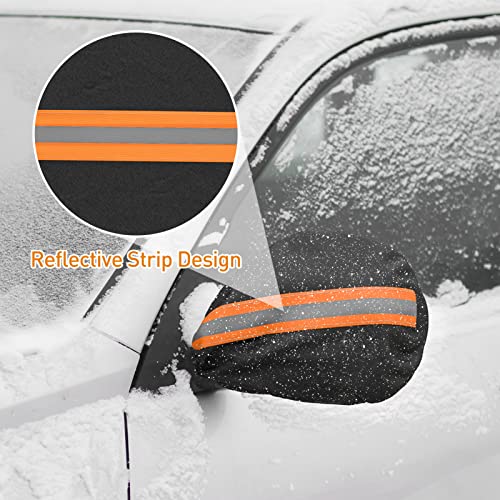 Mr. Cover Windshield Snow Cover, Universal For Cars, Suvs And Sedans, Windshield Cover For Ice And Snow, Mirror Covers And Storage Bag Included, 70 X 42 X 59 Inches, Heavy Duty 600D Polyester, Black #TOP4