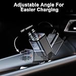 4 en 1 Chargeur de voiture rétractable,69W USB-C Chargeur de voiture rapide, pour iPhone 17/16/15/14/13/12/11, Android,Pixel, Chargeur d'éclairage Cigarette (Grey, Light-ning+USB-C (RGB))