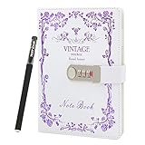 Secret Diary with lock - vintage Fashion sense Classic Metal Password Lock, des centaines de combinaisons de mots de passe, est votre compagnon de voyage fiable. Avec un porte - stylo, vous ne perdrez plus jamais votre stylo. Si vous ne pouvez pas ouvrir ou si vous avez oublié votre mot de passe, nous pouvons vous aider à l'ouvrir et à le changer.