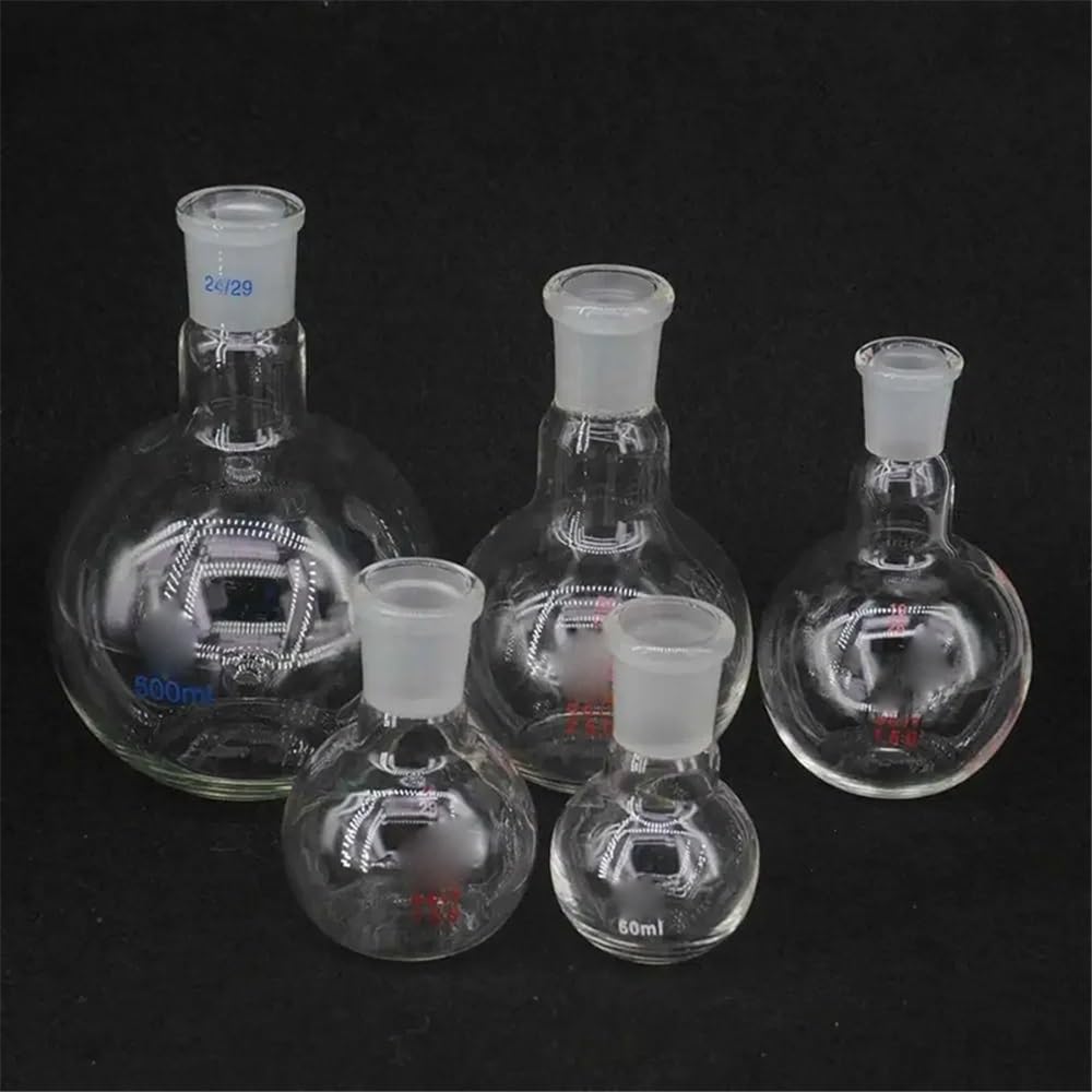 100 ml 150 ml 250 ml Borosilikatglas 19/26 24/29 29/32 Ein Mund Kurz Flachbodenkolben Kochendem for Labor(250ml Joint 29-32)