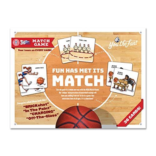 Image of YouTheFan NCAA Officially-Licensed Memory Match Game - Humorous, Team-Specific, Original Hand-Drawn Artwork, Fun for the Whole Family, for Fans Young and Old