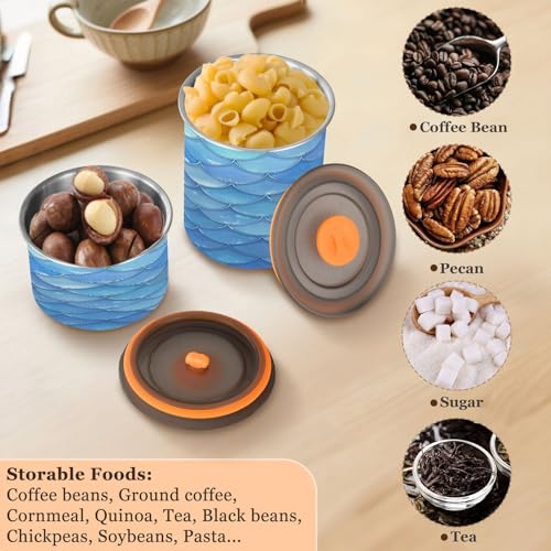 Envase para café de acero inoxidable 17 oz con tapa hermética miniatura 5