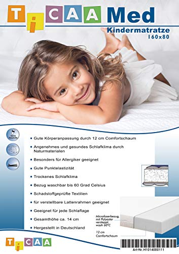 TiCAA Kindermatratze MedAllergen 80x160