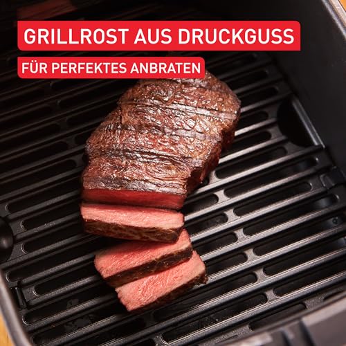 Tefal Easy Fry Silence Heißluftfritteuse, bis zu 99% weniger Fett, Silent-Technologie, 5 Liter, inkl. antihaftbeschichtetes Grillrost, von 40°C bis 220°C, spülmaschinenfest, Schwarz, EY5528E0 – Bild 5
