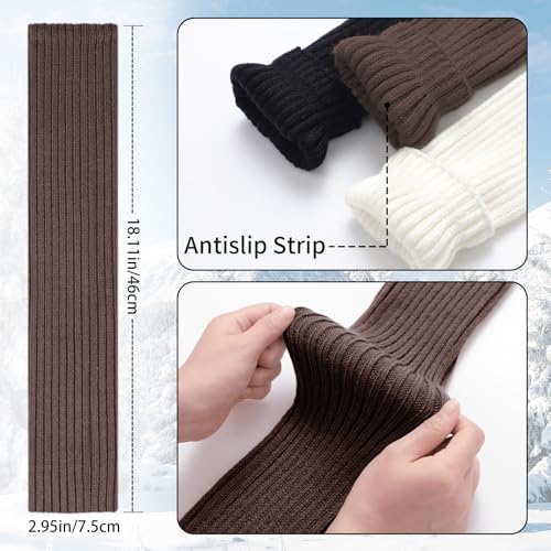 Image of Passionbility Leg Warmers for Women 80s, Ribbed Knit Long Socks Leg Warmer