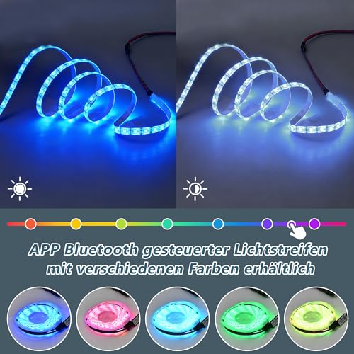 Merax Höhenverstellbarer CouchtischHochglanz Wohnzimmertisch mit LED Beleuchtung, Lift-Top Kaffeetisch mit Schublade,Ablagefächern, Sofatisch für Wohnzimmer,96 x 45 x 40 cm, Weiß – Bild 6