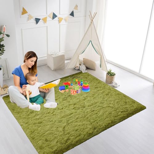 Tapis antidérapant épais vert anti-glisse 65x405 cm lavable en machine - 2
