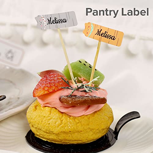 160 Pcs D11 Label Maker Tape Cute Name Address Waterproof Labels Sticker For Daycare, School, Travel, Baby Bottles, Clothes, Lunch Boxes And Cups, School Supplies-Cute Cat1/2”X1-1/2” #TOP4