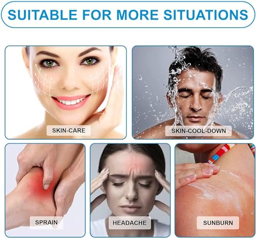 Image of UCRAVO 2 in 1 Body Roller Ice Roller for Face,Eyes,Women Gifts Idea,Cooling to Tighten Brighten Complexion and Reduce Wrinkles,Massager Under Eye Puffiness,Blood Circulation,Migraine and Pain Relief
