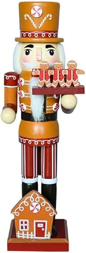 Miniatura 9 de Ochine Figuras decorativas de cascanueces de Navidad, chef, cascanueces de madera, hombre de jengibre, mesa de exhibición, cascanueces coleccionable