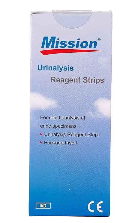 Mission 2 Parameters Urinalysis Reagent 100 Strips-image-49