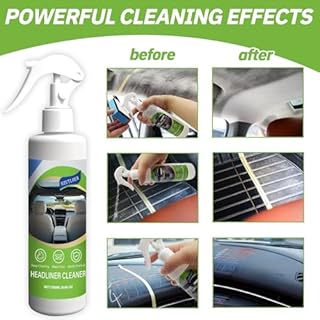 Hzutloer 8.66 OZ (256 ml) Car Ceiling Cleaner,Headliner Cleaner,Multifunctional Car Interior Roof Fabric Cleaner Spray,Multi Purpose Deep Clean for Leather,Fabric,Plastic of Auto and Home