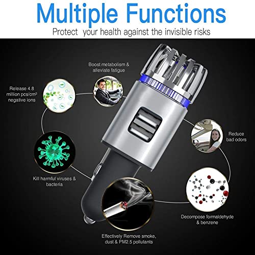 YAGVIZ Car Air Purifier with Dual Port Mobile Charger - Image 5