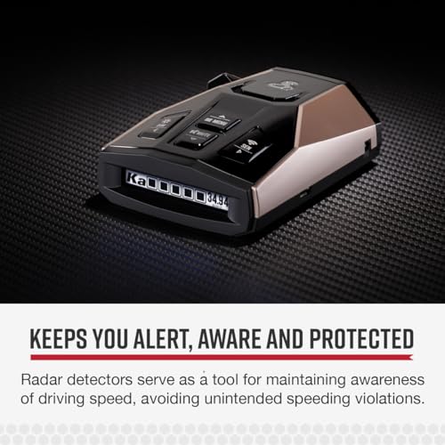 Image of Cobra RAD 450 Laser Radar Detector: Long Range, False Alert Filter, Voice Alert & OLED Display, Black, RAD450