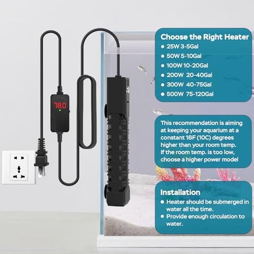 AquaMiracle 300W Submersible Aquarium Heater with LED Digital Display by AquaMiracle - Used condition - Image 8